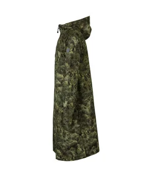 Regnslag med ærmer. AGU "Motion Poncho Camouflage" regn poncho / cykelregnslag / regnslag med ærmer, GRØN