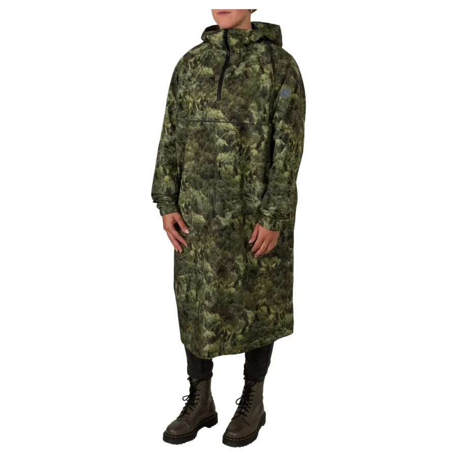 Rain poncho with long sleeves | AGU "Motion Poncho" CAMOUFLAGE