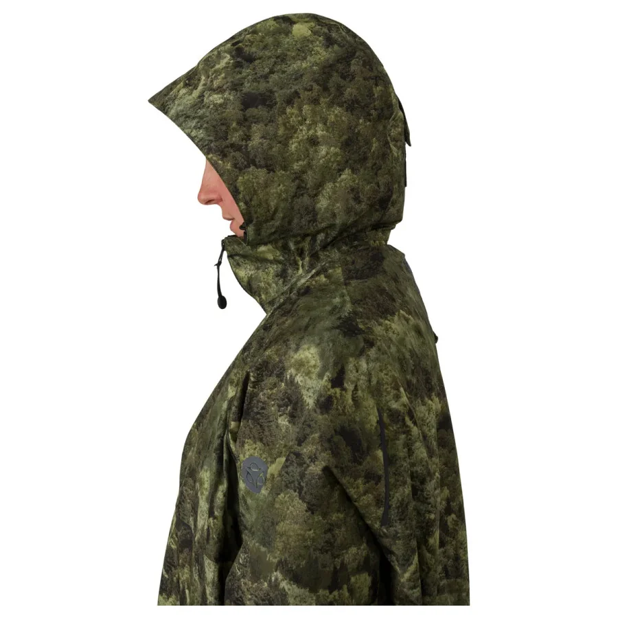 AGU "Motion Poncho Camouflage" regn poncho / regnslag med ærmer, GRØN