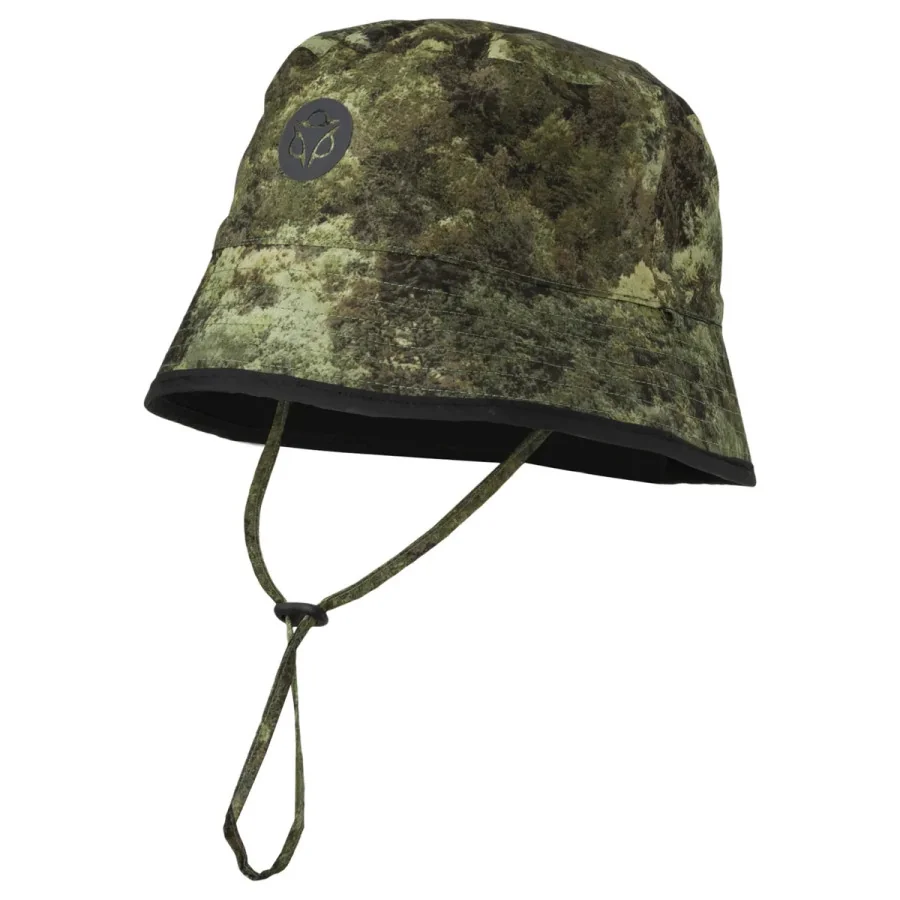 AGU rain hat CAMOUFLAGE "Motion Bucket Hat" green-black rain hat, reversible in two colors