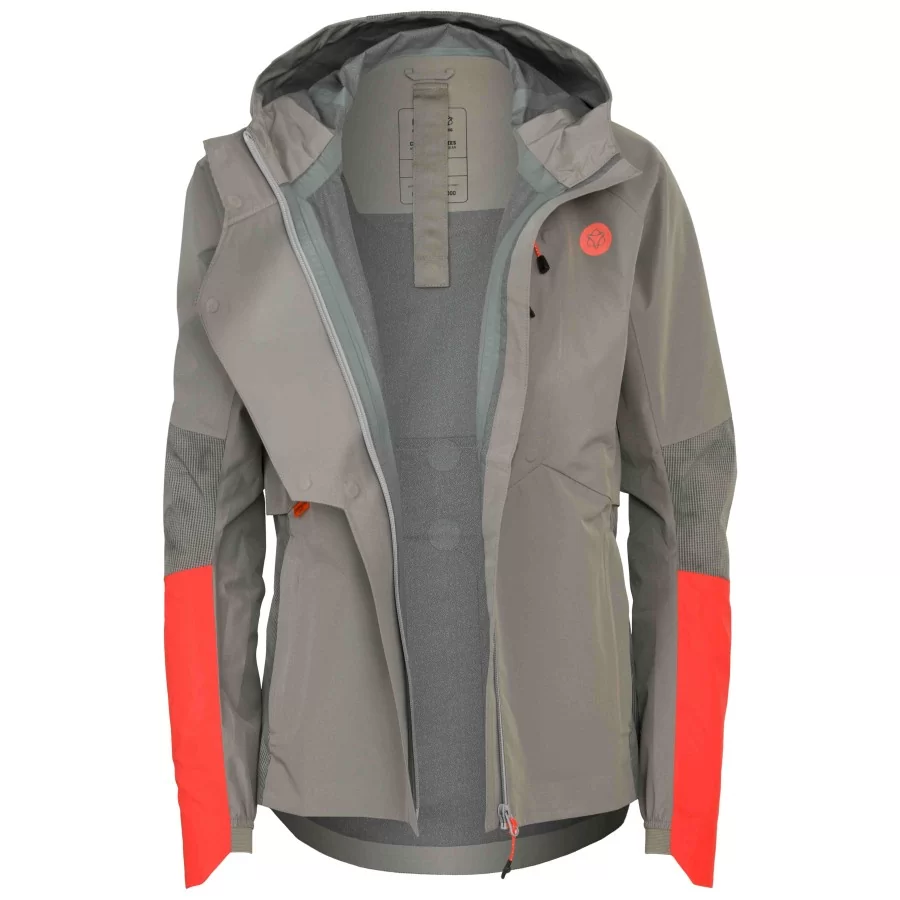 AGU Tech Commuter DAME jakke sort / high vis  gul | AGU cykel regnjakke DAME, 10.000 mm, åndbar, imprægneret uden PFAS