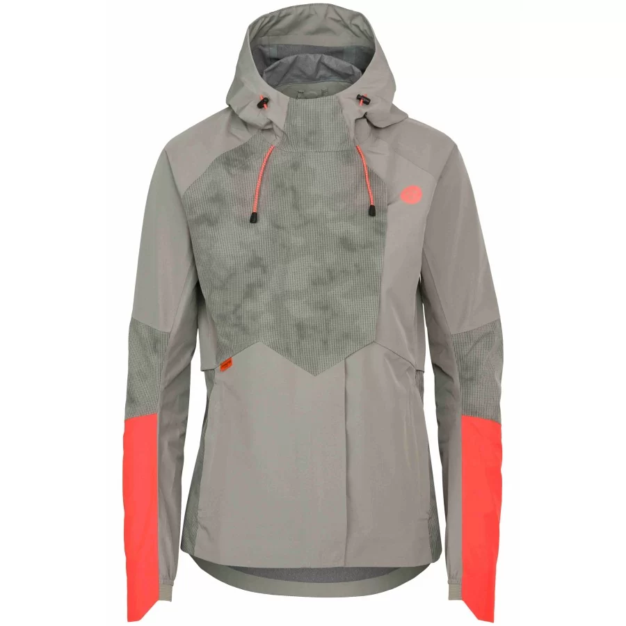 AGU Tech Commuter LADIES waterproof jacket gray / red | AGU bicycle rain jacket WOMEN, 10,000, breathable 10,000