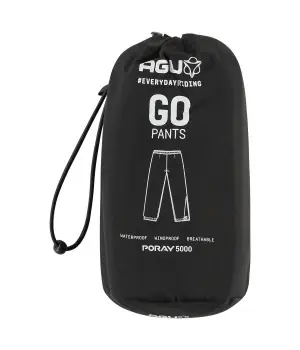 AGU "GO Essential" letvægts regnbukser i smart pose, åndbar, til cykling, golf, løb, vandring mv.