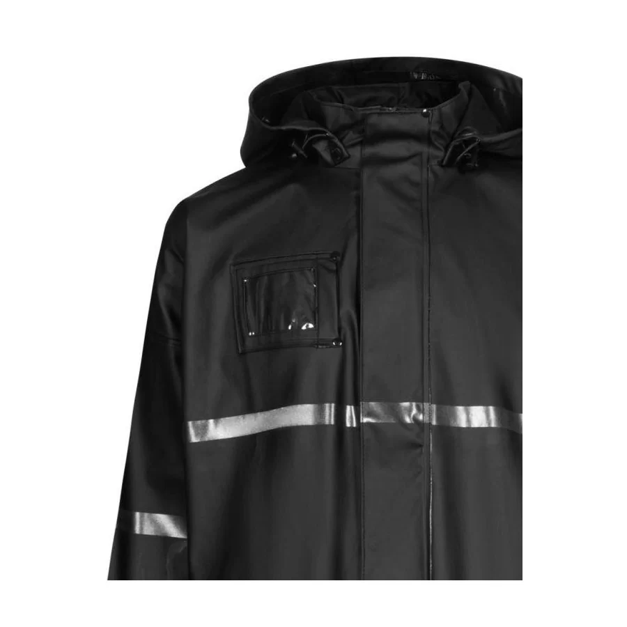 LYNGSØE "LR-7015" regnjakke i 260 g PVC-PU/polyester, UNISEX