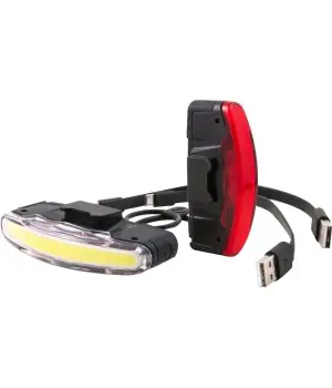 AGU "Arco LED" bicycle lights set w/ USB plug for recharging