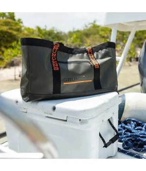 GRUNDÉNS Tote fiskertaske ”Gear Hauler Tote Bag” GRÅ praktisk, let og slidstærk  tur- og weekendtaske (50 liter)