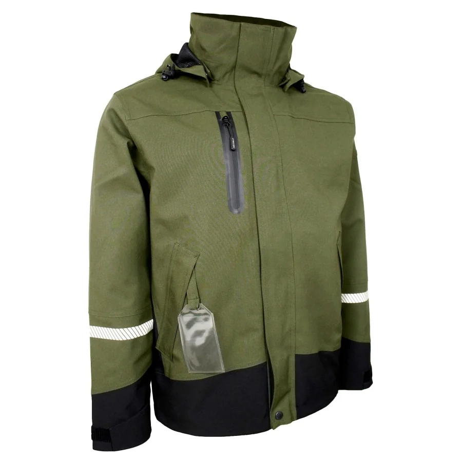 LYNGSØE "FOX 4WS-4057 black-navy blue" breathable rain jacket MEN, 15-20.000 mm,