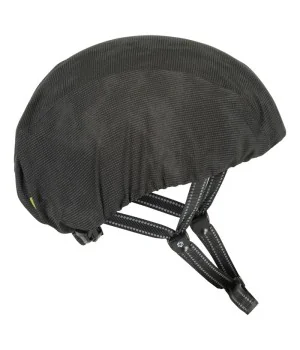 AGU helmet cover "Commuter 10,000" waterproof & breathable BLACK reflective fabric