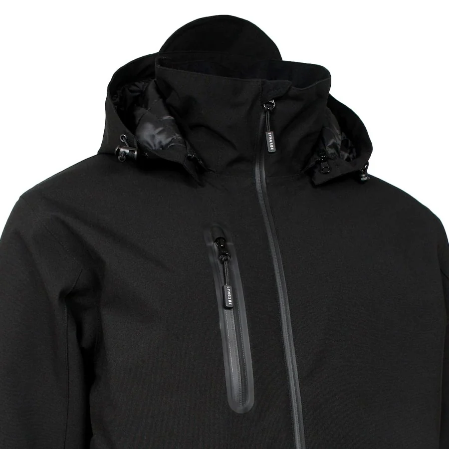 Lyngsøe "4WS-4097" waterproof  WINTER jacket BLACK with waterproof YKK-zipper, breathable