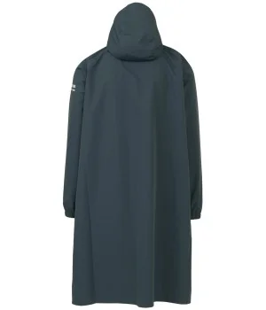 AGU "Long Sleeve Poncho" TURKIS BLÅ cykel regnslag med lange ærmer, elastik manchet og reflekser