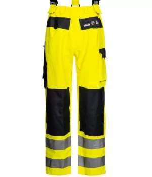 LYNGSØE "LR9012" regnbukser med seler EN ISO 20471-2, 350 g PVC-PU