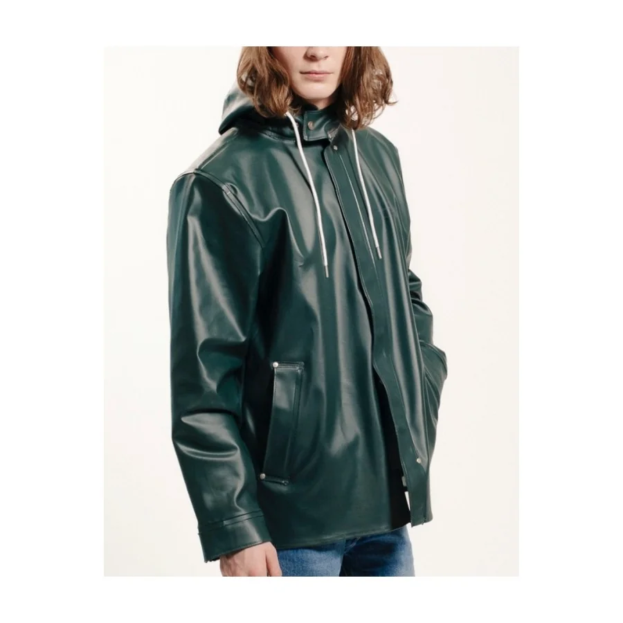 GRUNDENS Brigg 310 Originals GREEN retro rain jacket, heavy rain 25,000 mm