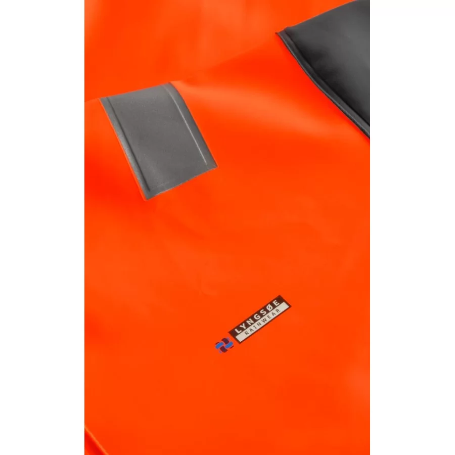 LYNGSØE ”LR848” fishing rain jacket in 550 g PVC, High Visibility