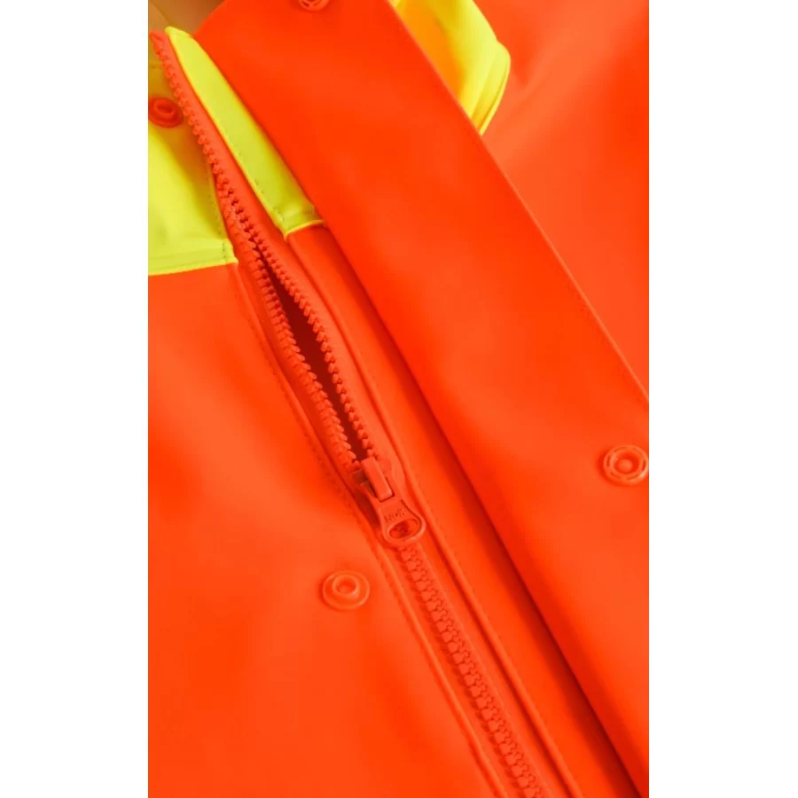 LYNGSØE ”LR848” fishing rain jacket in 550 g PVC, High Visibility