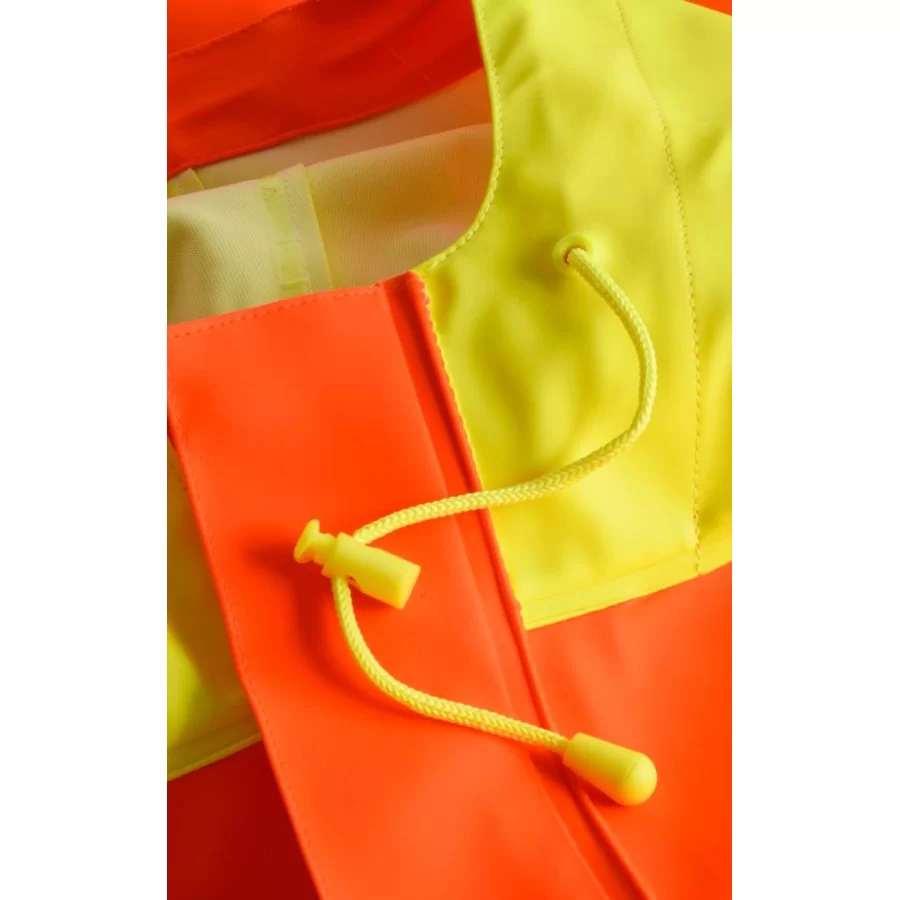 LYNGSØE ”LR848” fishing rain jacket in 550 g PVC, High Visibility