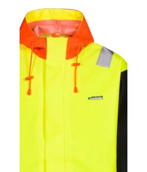 LYNGSØE ”LR848” fishing rain jacket in 550 g PVC, High Visibility