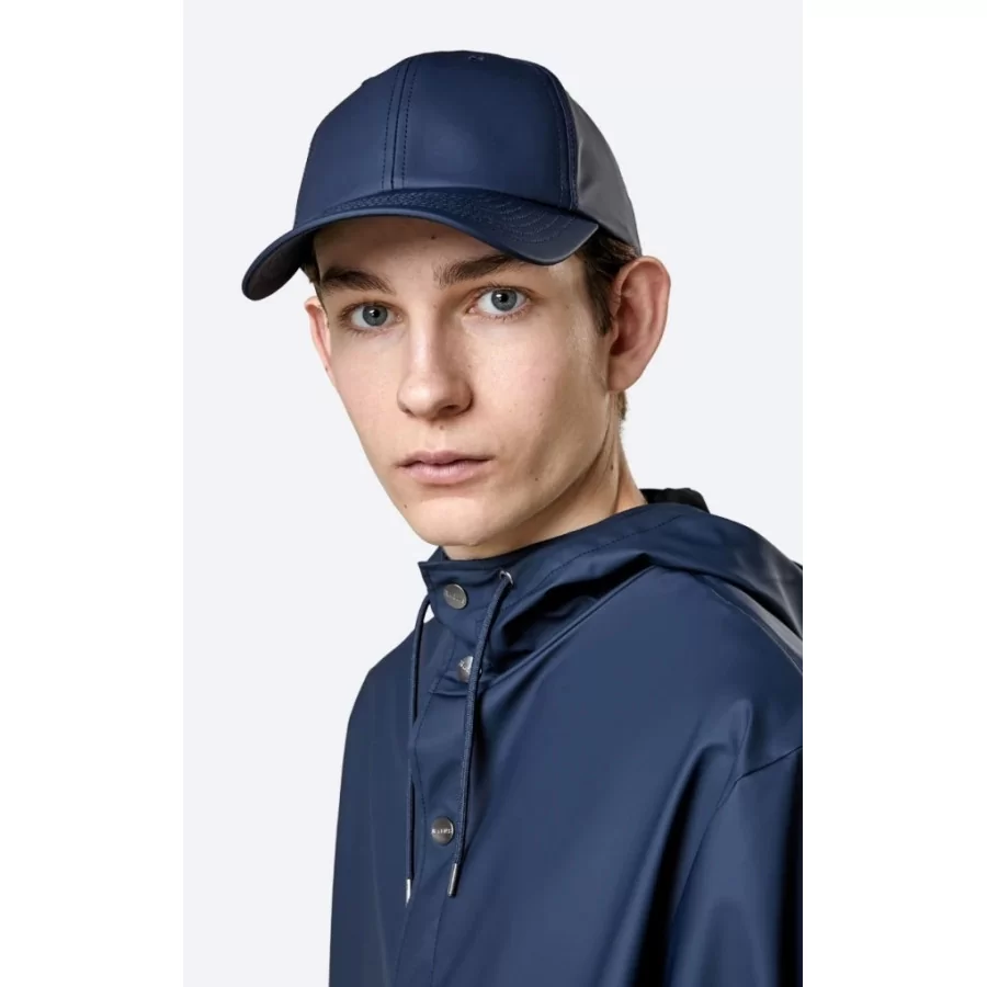 RAINS hat NAVY BLÅ Cap, vandtæt RAINS kasket NAVY