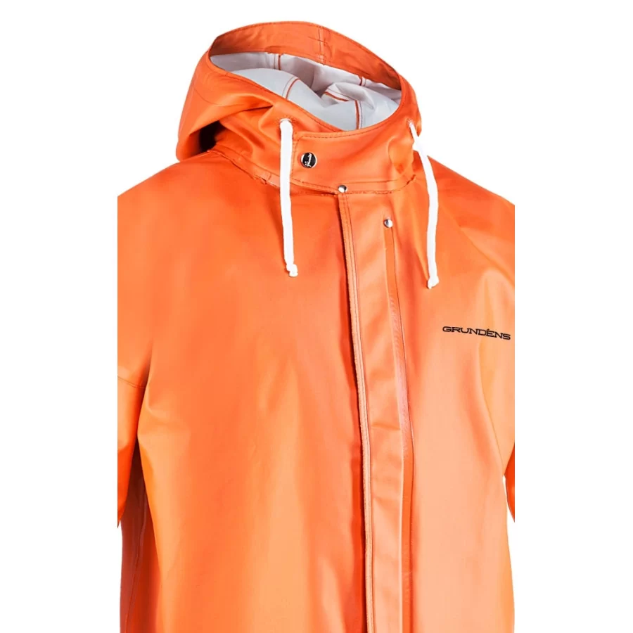 GRUNDÉNS "Brigg 320" regnjakke m/ lynlås & neopren manchetter