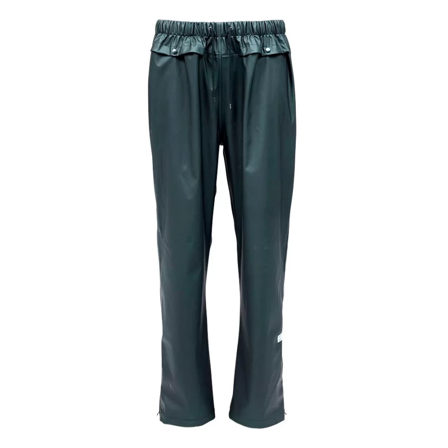 "PURE Ocean" regnbukser GRØN og SORT i 210 g PU-coatet GENBRUG Polyester