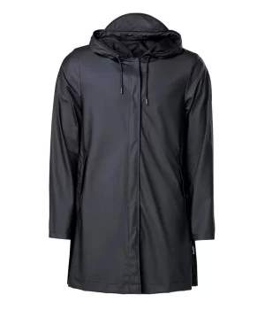 RAINS ”A-line Jacket" BLACK & TAUBE, the nwe RAINS A-jacket with hidden buttons
