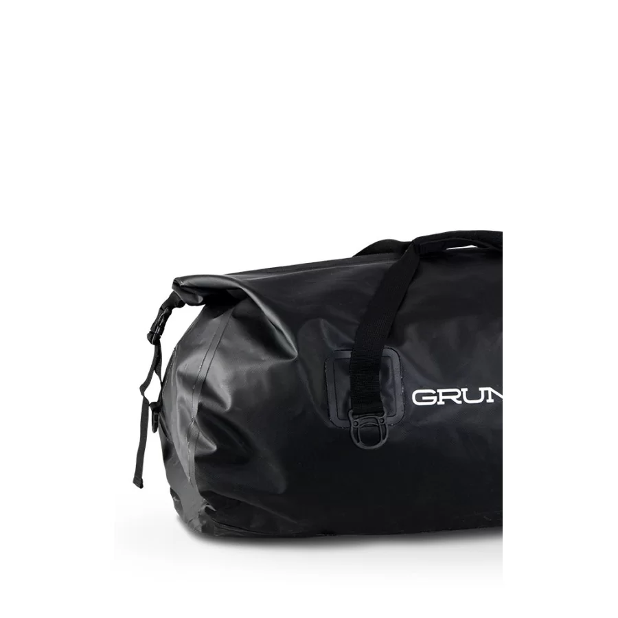 GRUNDÉNS "Shackelton" duffel bag i sort Trapaulin (105 liter), vandtæt taske