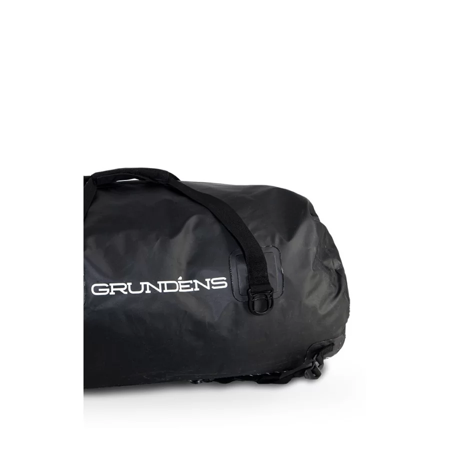 GRUNDÉNS "Shackelton" duffel bag i sort Trapaulin (105 liter), vandtæt taske