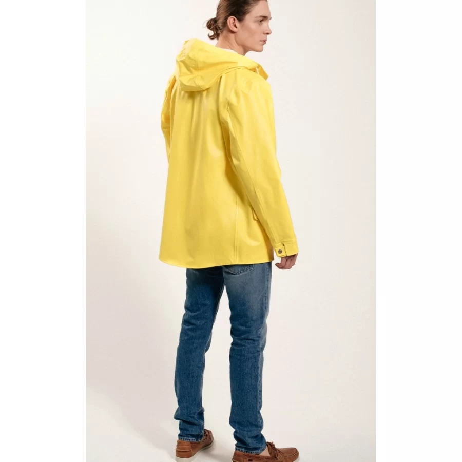 GRUNDÉNS Originals "Sandhamn 309" YELLOW retro rain jacket, heavy rain