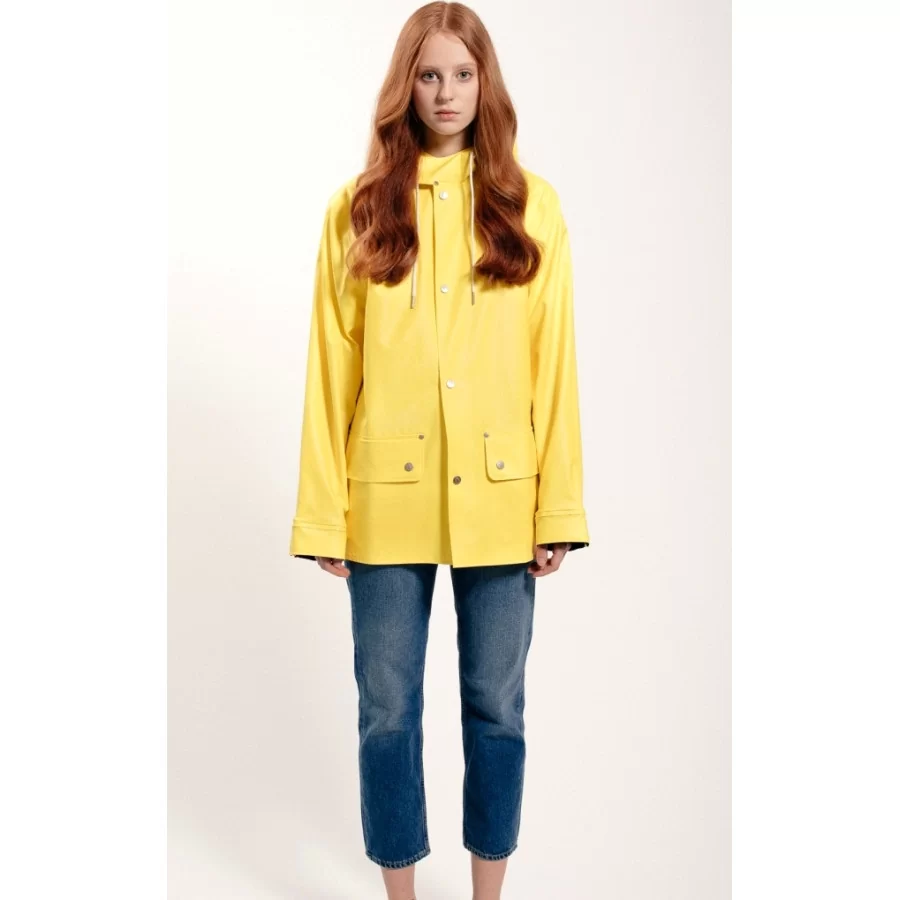 GRUNDÉNS Originals "Sandhamn 309" YELLOW retro rain jacket, heavy rain