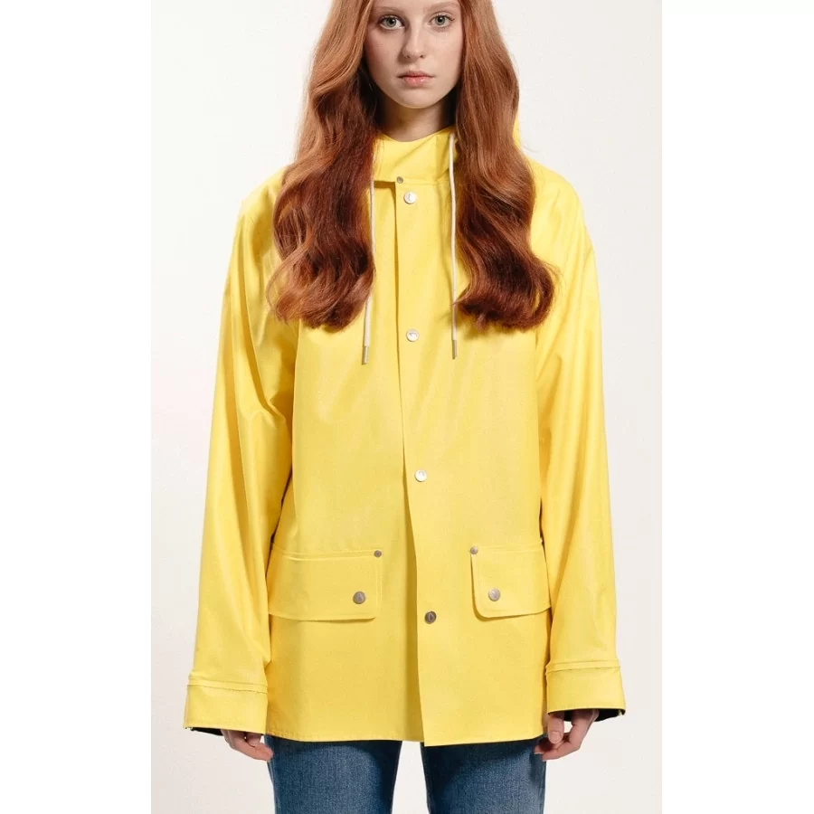 GRUNDÉNS Originals "Sandhamn 309" YELLOW retro rain jacket, heavy rain