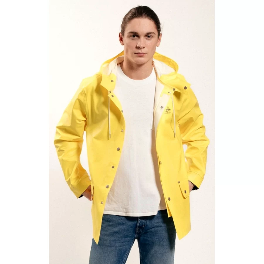 GRUNDÉNS Originals "Sandhamn 309" YELLOW retro rain jacket, heavy rain