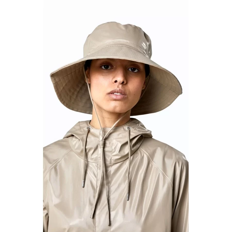 RAINS hat ”Boonie” regnhat med bred skygge, SHINY