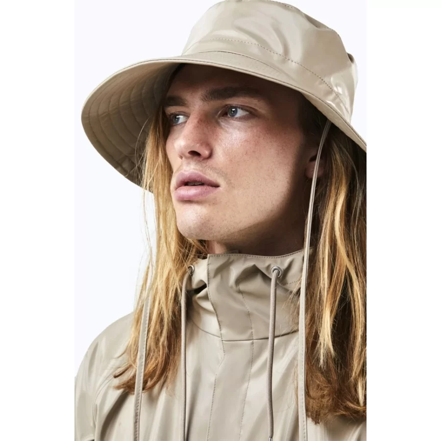RAINS hat ”Boonie” regnhat med bred skygge, SHINY