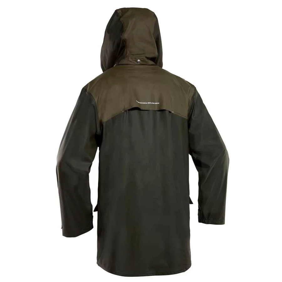 GRUNDENS "Fauna GRØN" luksus regnsæt i PU Stretch, unisex