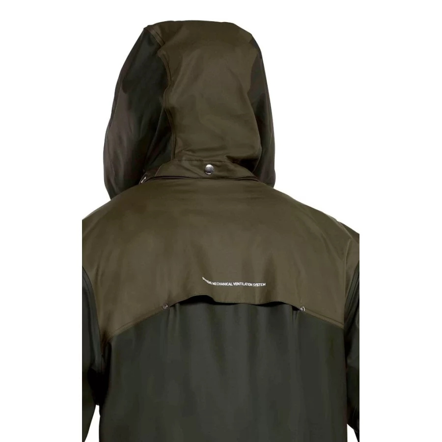 GRUNDENS "Fauna GRØN" luksus regnsæt i PU Stretch, unisex