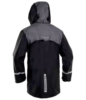 GRUNDENS "Sunnan BLACK" luxury rain set in PU Stretch